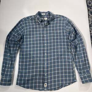 Onward Reserve Tailored Fit Brushed Performance Twill Plaid Shirt M
